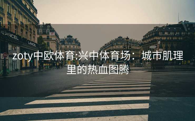 zoty中欧体育:兴中体育场：城市肌理里的热血图腾