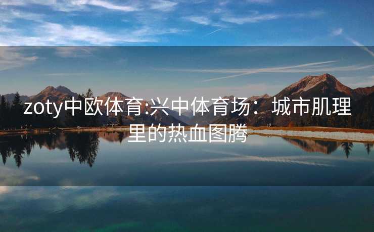 zoty中欧体育:兴中体育场：城市肌理里的热血图腾