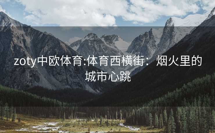 zoty中欧体育:体育西横街：烟火里的城市心跳